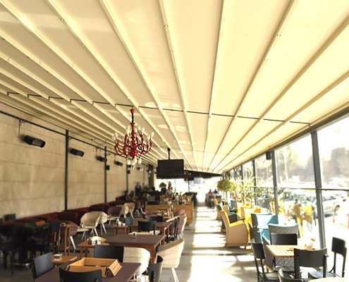 dikili Tente Pergola, Otomatik Tente Pergola Modeli 1