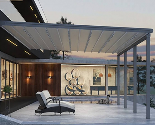 dikili Tente Pergola, Otomatik Tente Pergola Modeli 3