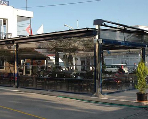 dikili Tente Pergola, Şeffaf Stor Modeli 4