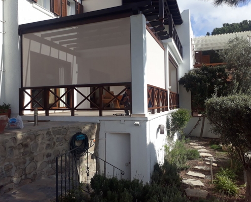 dikili Tente Pergola, Zip Perde Model 4