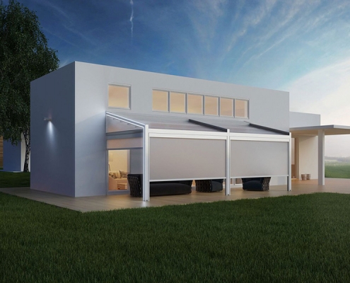 dikili Tente Pergola, Zip Perde Model 5